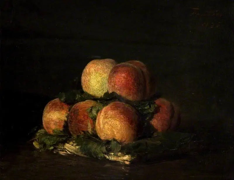 Cesta de duraznos - Henri Fantin-Latour