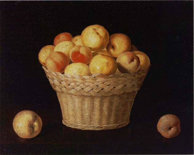 Cesta de manzanas y duraznos - Francisco de Zurbarán