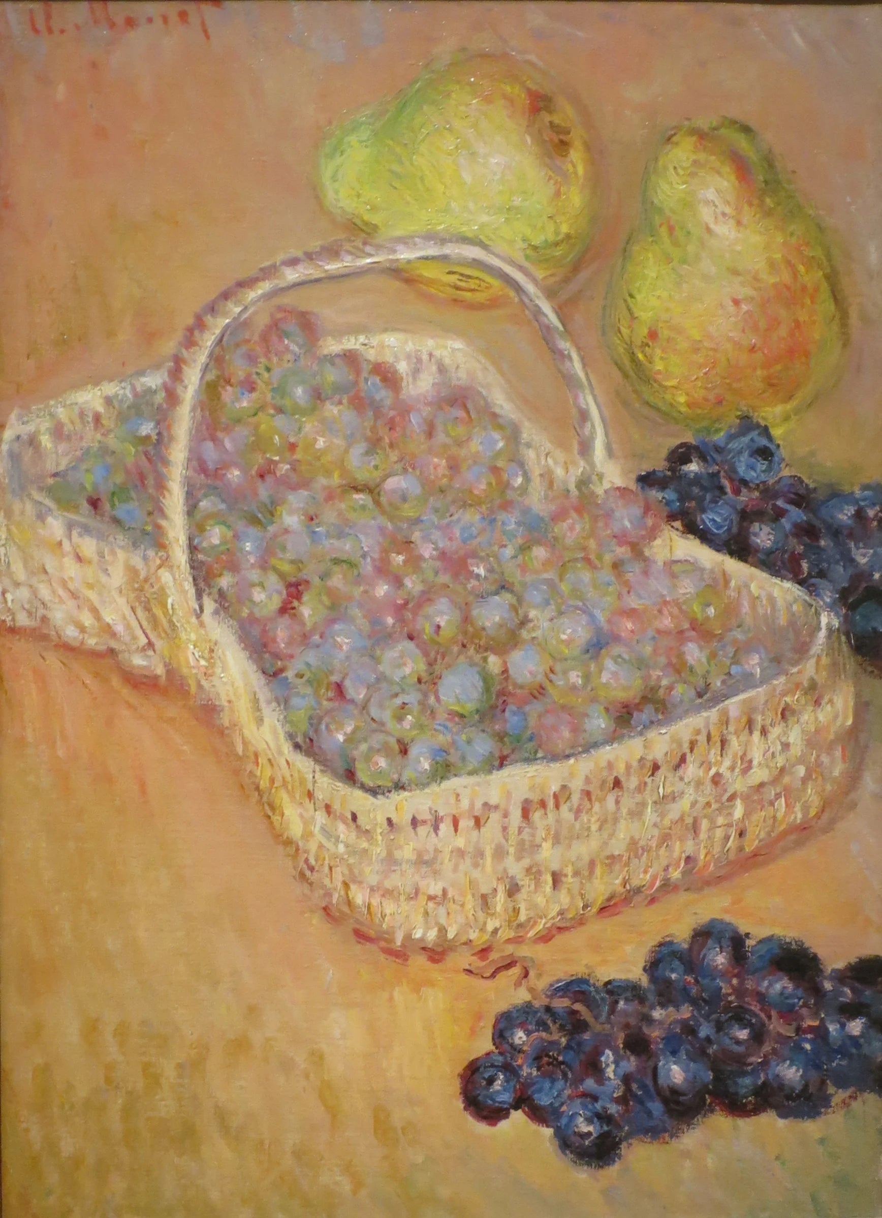 Panier de raisins, coings et poires W954 de Claude Monet – Columbus Museum of Art 1991.001.040