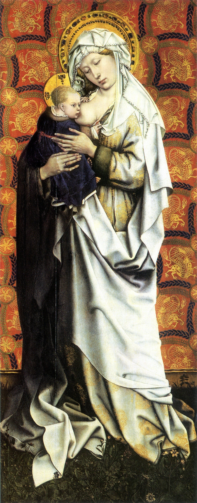 Paneles de Flémalle: Virgen de pie - Robert Campin