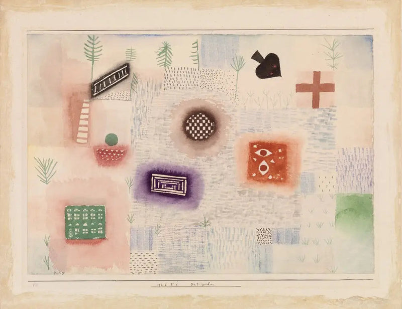 Paneles de localización (Ort-Zeichen) - Paul Klee