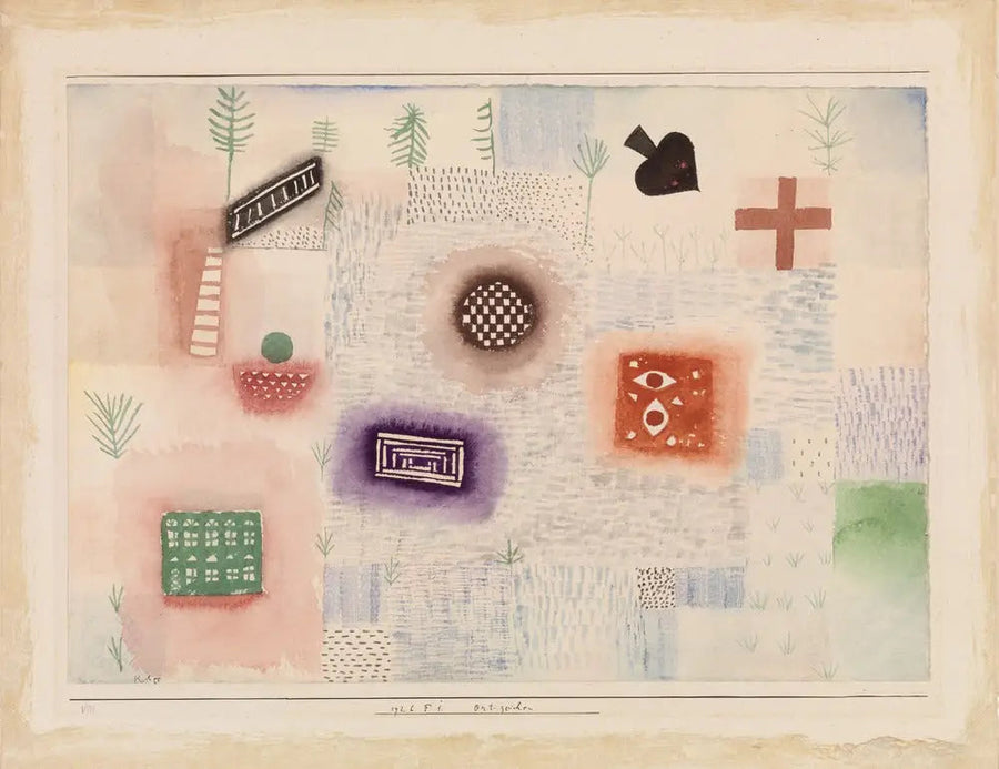 Paneles de localización (Ort-Zeichen) - Paul Klee