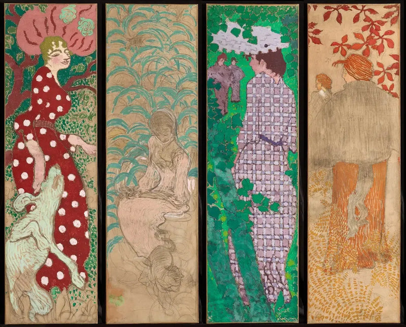 Paneles decorativos - Mujeres en el jardín - Pierre Bonnard