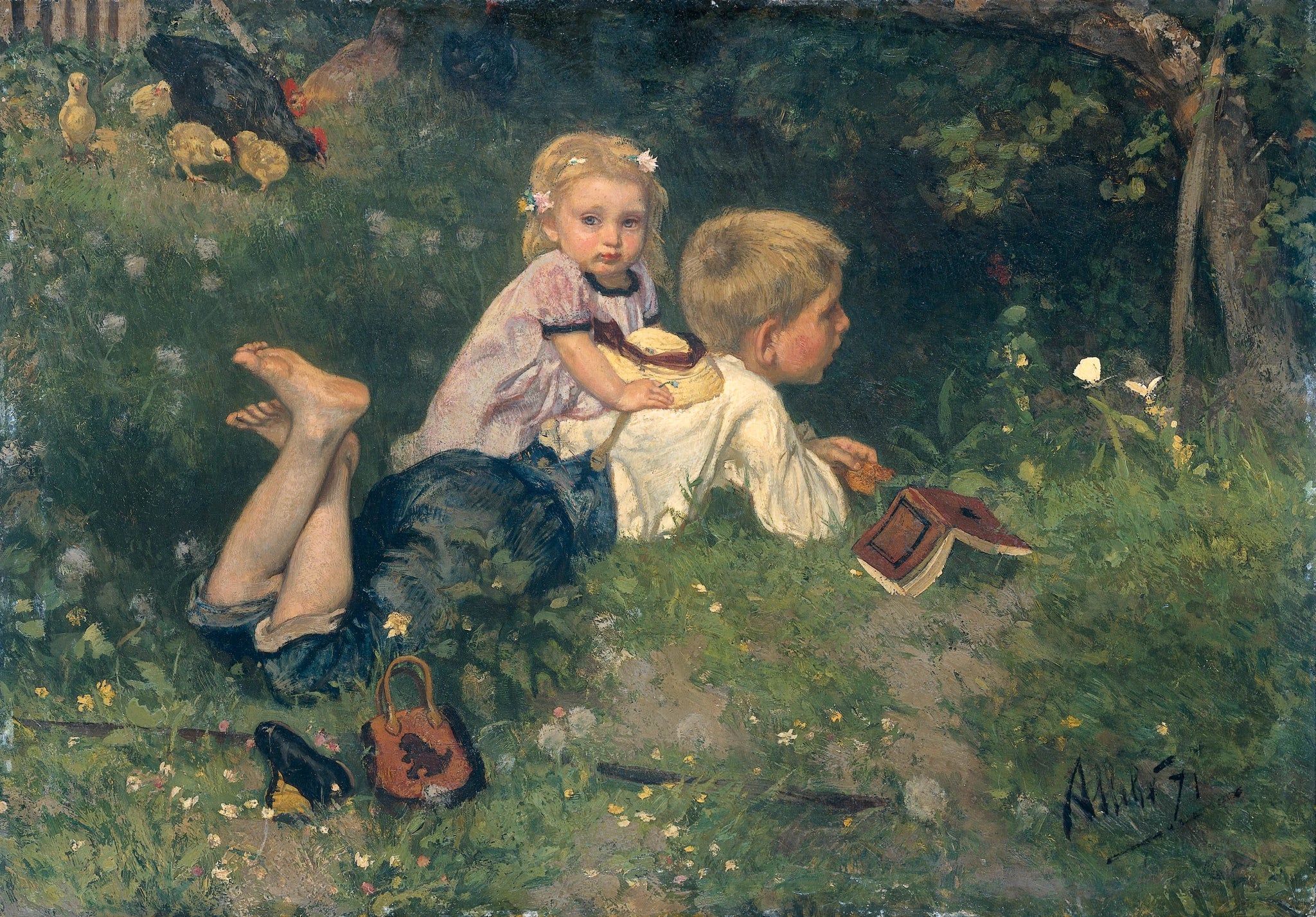 Les papillons - August Allebé