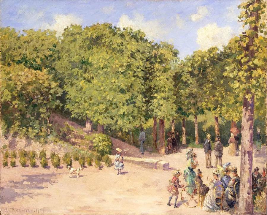 Parque de la ciudad en Pontoise - Camille Pissarro
