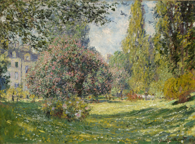 Paisaje: Parque Monceau W398 - Claude Monet