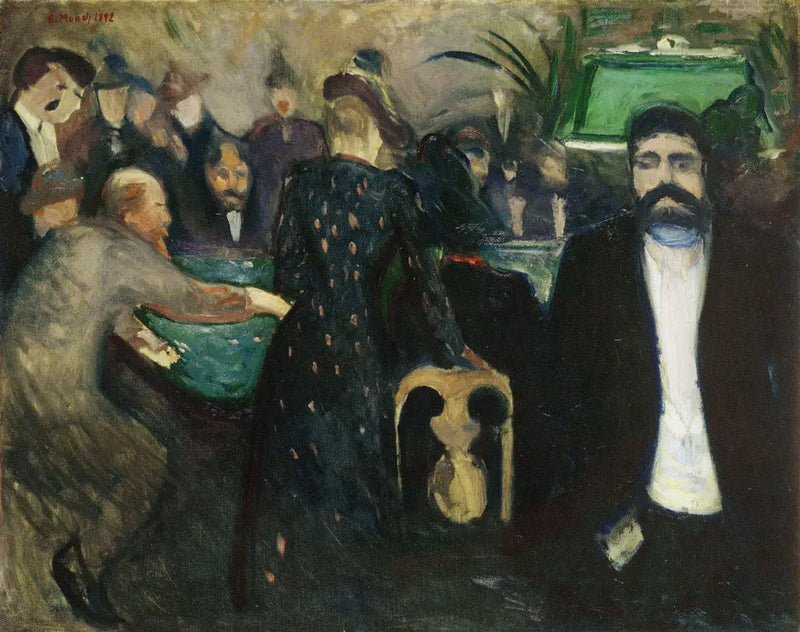 Apostadores en Montecarlo - Edvard Munch