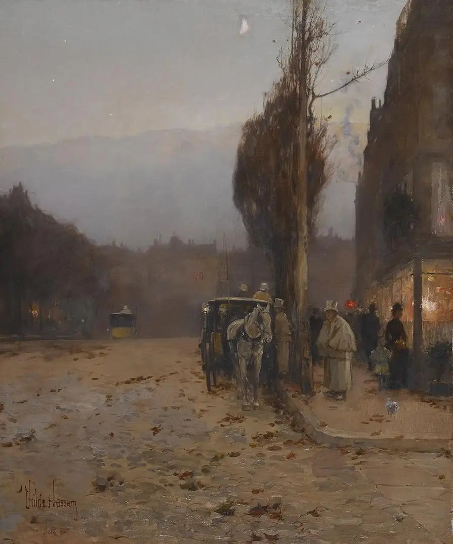 París al atardecer - Childe Hassam