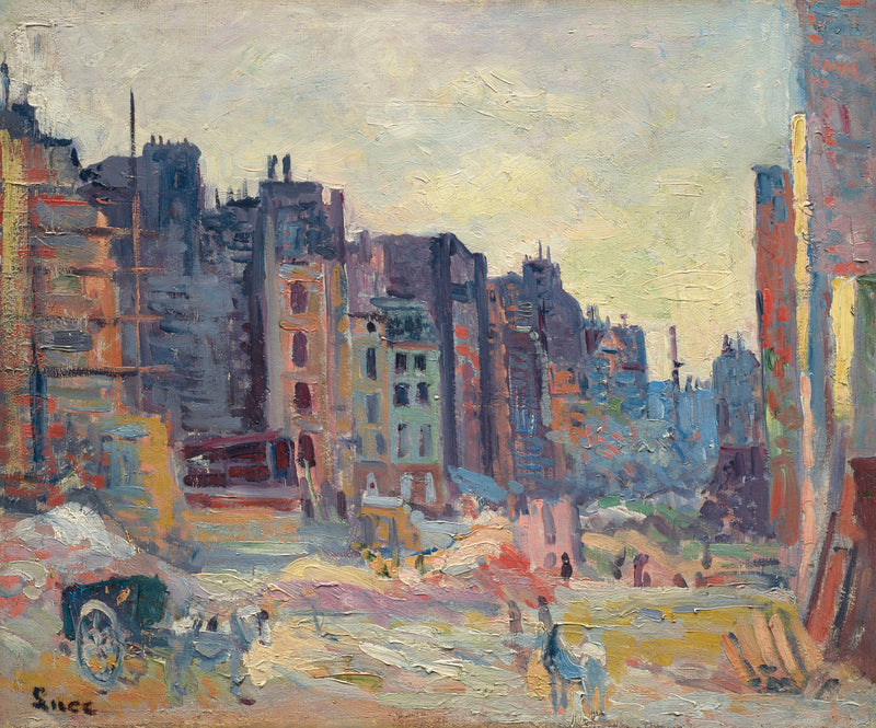 París, El perforamiento de la calle Réaumur - Maximilien Luce