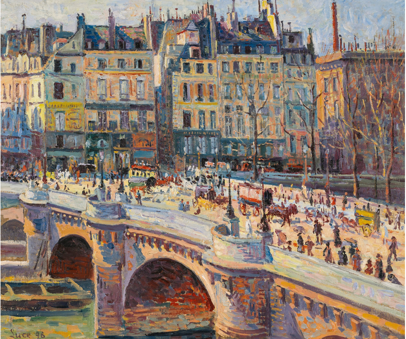 París, el Pont-Neuf y el quai Conti - Maximilien Luce