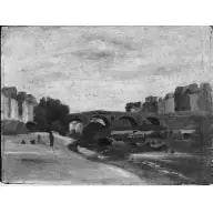 París. El Puente Nuevo - Jean-Baptiste Camille Corot