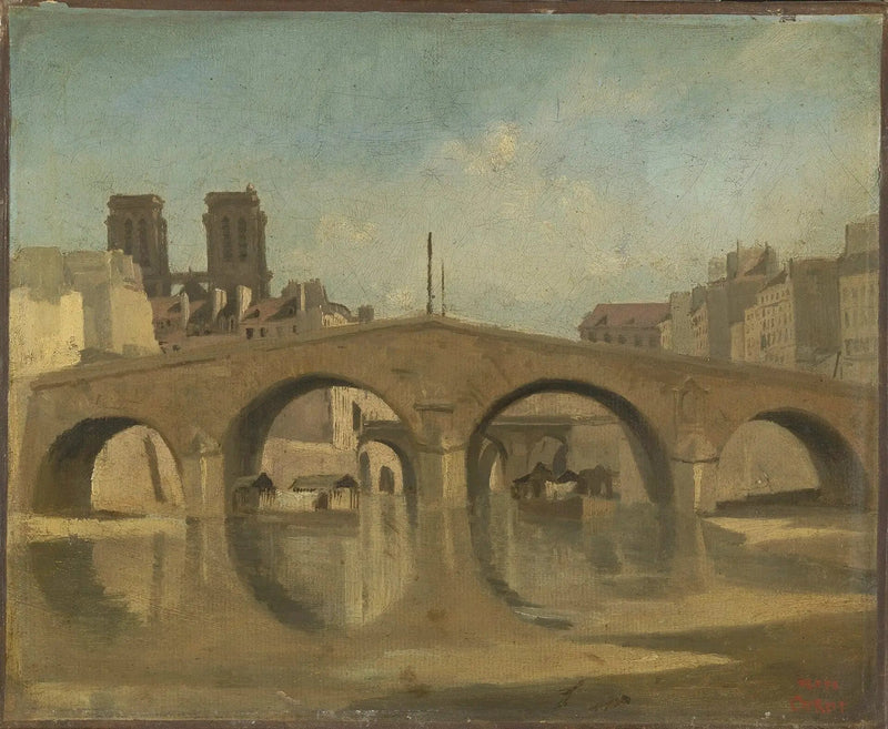 París, el Viejo Puente de Saint-Michel - Jean-Baptiste Camille Corot