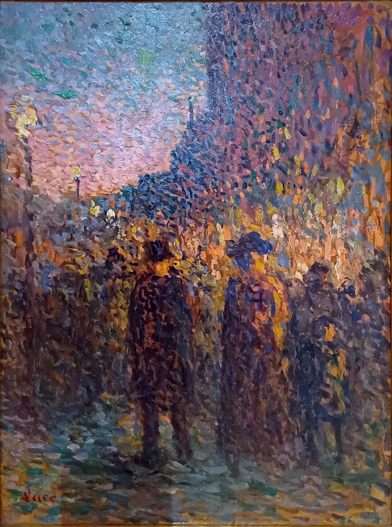 París, los bulevares, la noche - Maximilien Luce