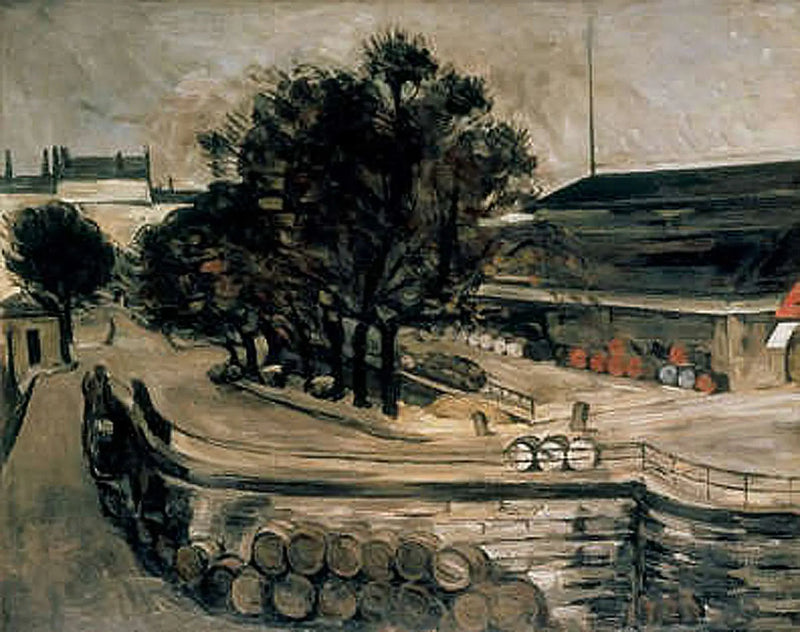 París, muelle de Jussieu (la sala de vinos) - Paul Cézanne