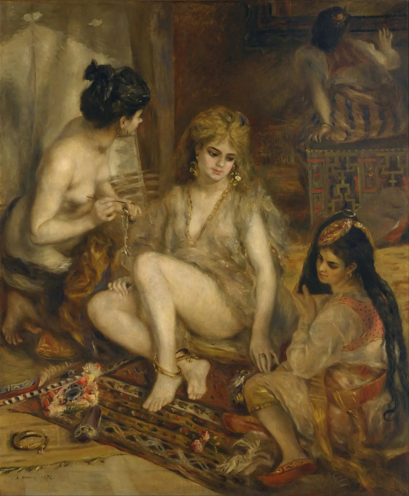 Parisinas vestidas de argelinas - Pierre-Auguste Renoir