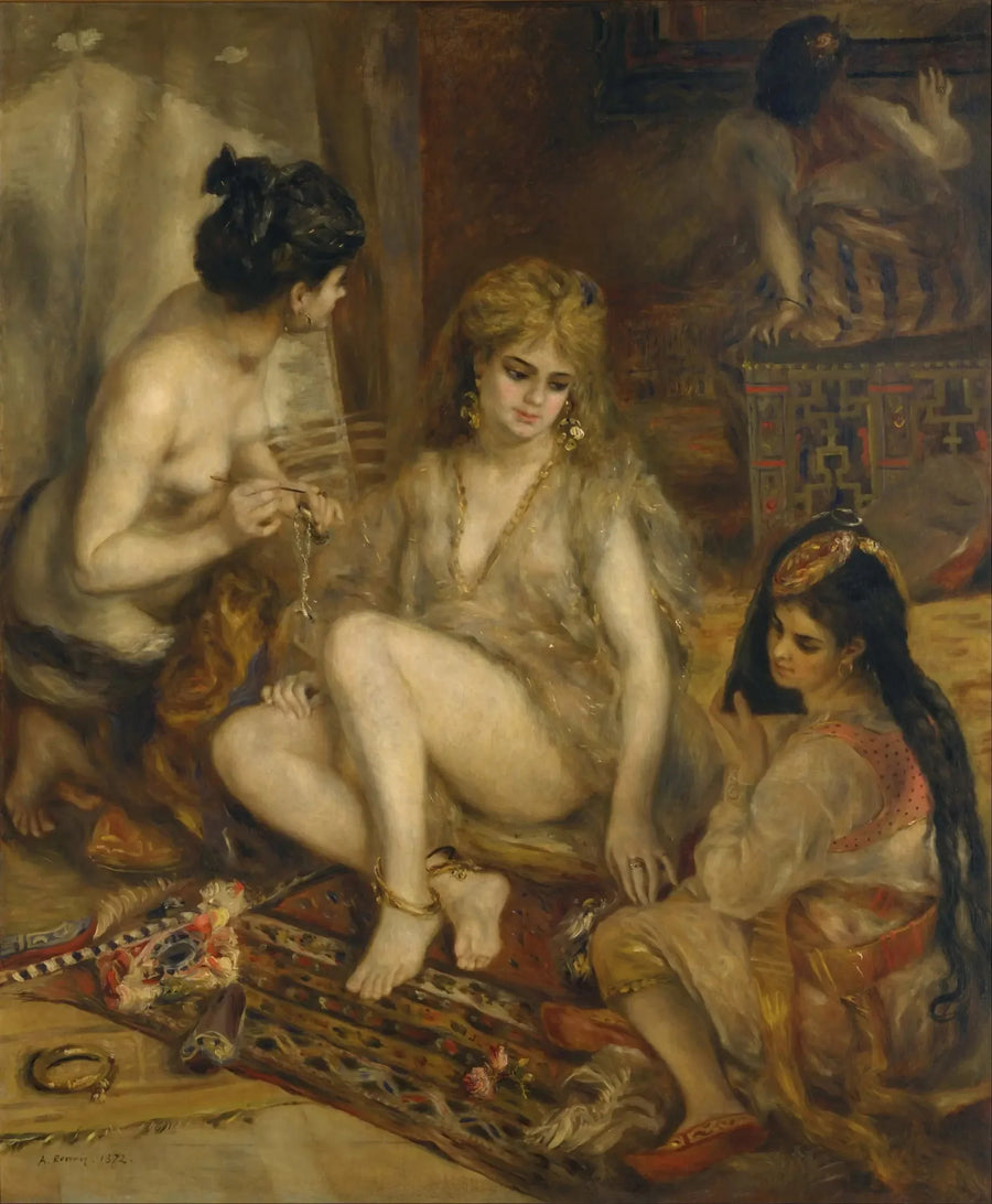 Parisinas vestidas de argelinas - Pierre-Auguste Renoir