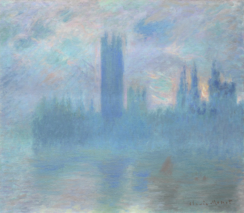 El Parlamento de Londres - Claude Monet