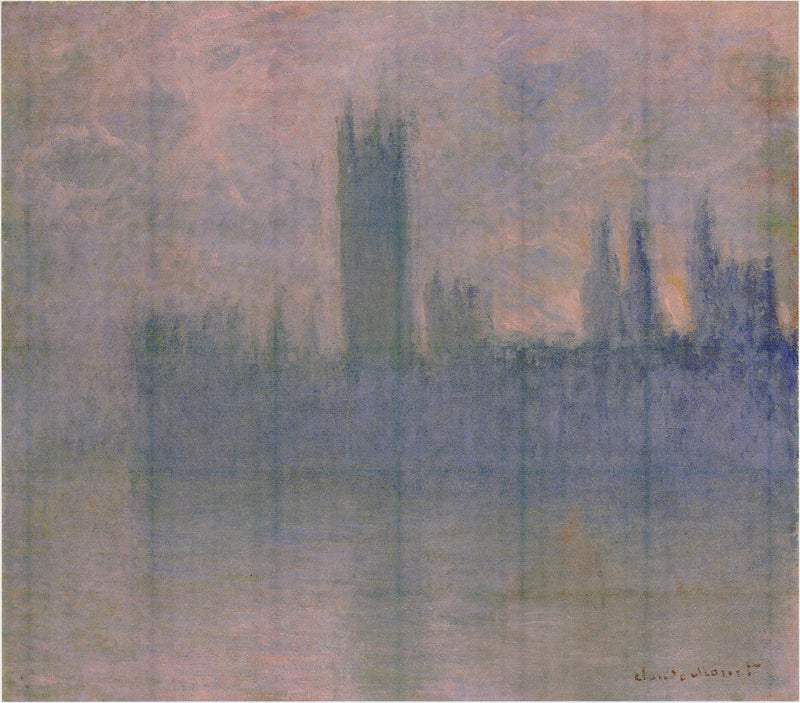 Las Cámaras del Parlamento, Sinfonía en Rosa - Claude Monet