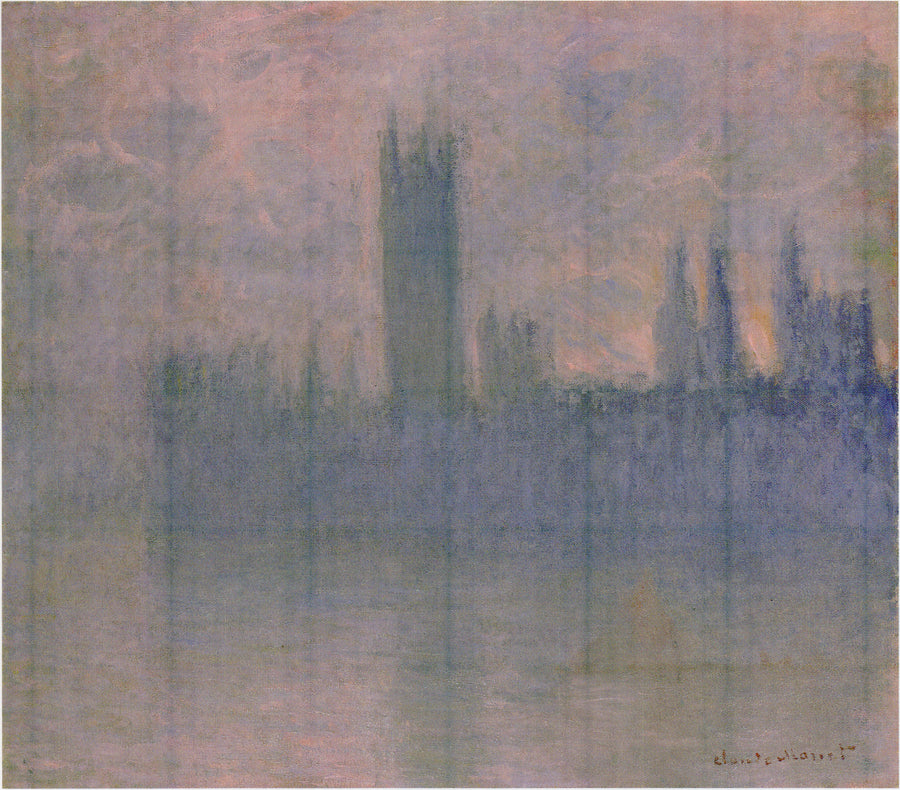 Las Cámaras del Parlamento, Sinfonía en Rosa - Claude Monet