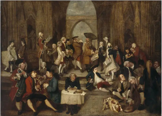 Parodia de « La escuela de Atenas » de Rafael - Joshua Reynolds