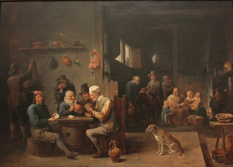 Parte de cartas en un hotel - David Teniers el Joven