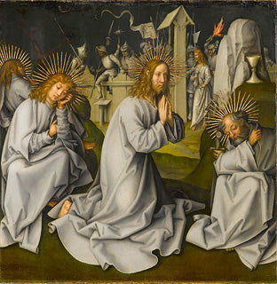 Pasión gris: El Cristo en el Monte de los Olivos - Hans Holbein el Viejo