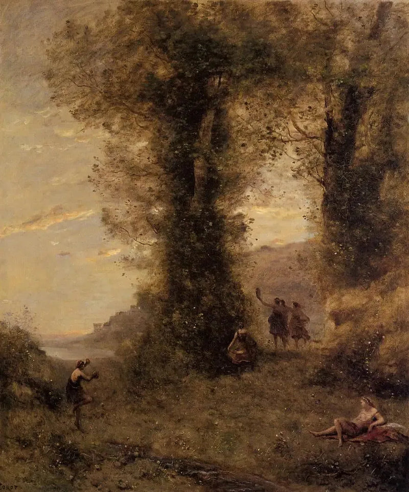 Pastoral — Recuerdo de Italia - Jean-Baptiste Camille Corot