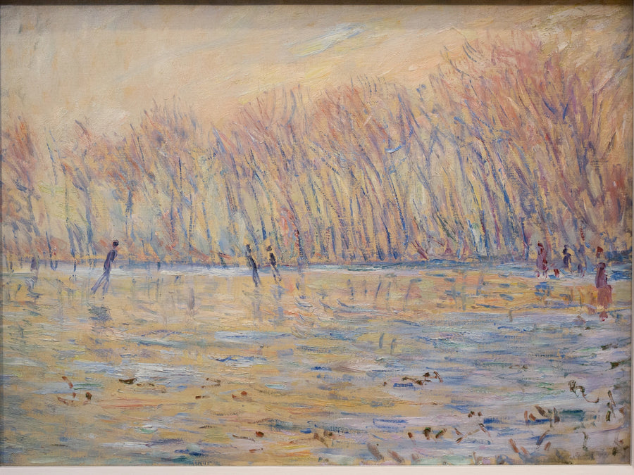 Los patinadores en Giverny - Claude Monet