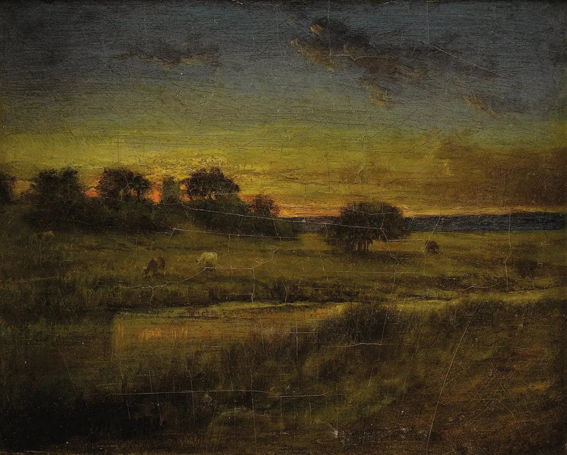Pastizal al amanecer - George Inness