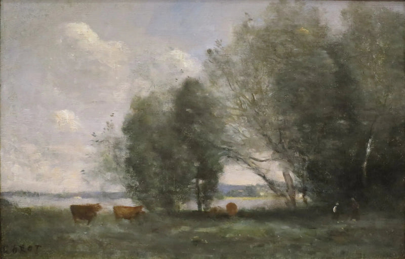 Pastizal junto al agua - Jean-Baptiste Camille Corot