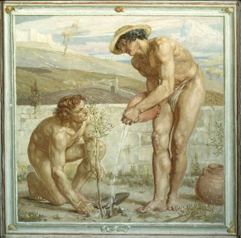 Pablo y Apolos - Edward Poynter