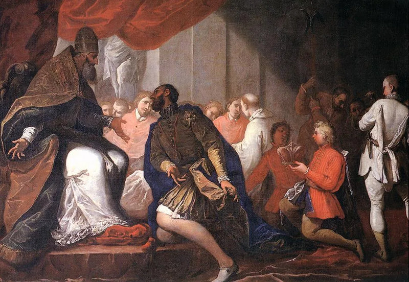 Pablo III nombra a su hijo Pier Luigi duque de Plaisance y Parma - Sebastiano Ricci