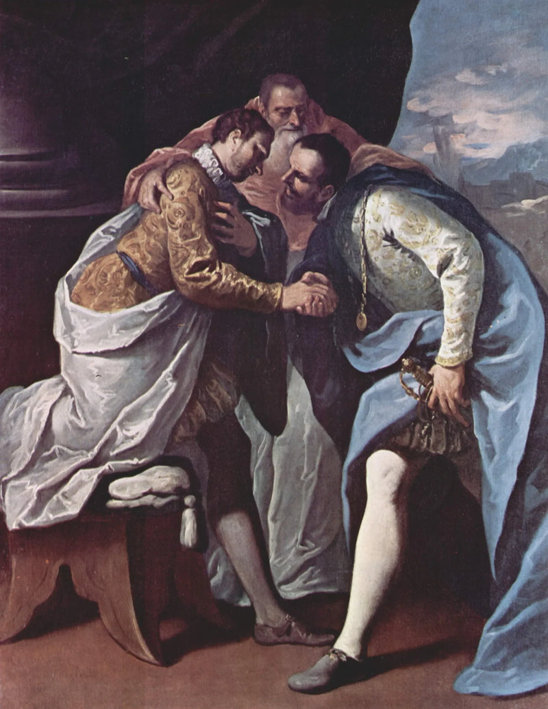 Pablo III reconcilia a Francisco I y Carlos V - Sebastiano Ricci