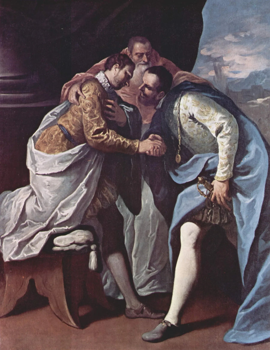 Pablo III reconcilia a Francisco I y Carlos V - Sebastiano Ricci