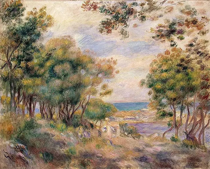 Paisaje en Beaulieu - Pierre-Auguste Renoir