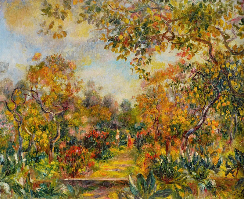 Paisaje en Beaulieu - Pierre-Auguste Renoir