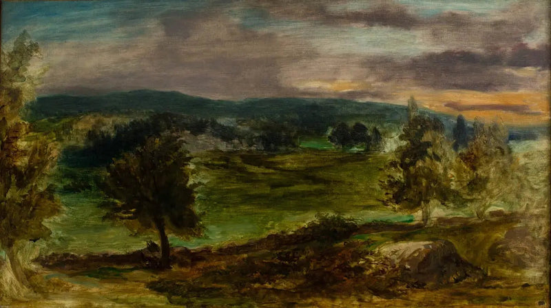 Paisaje en Champrosay - Eugène Delacroix