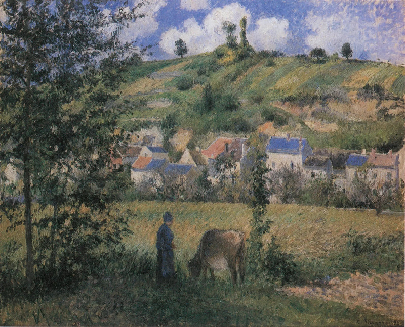 Paisaje en Chaponval - Camille Pissarro