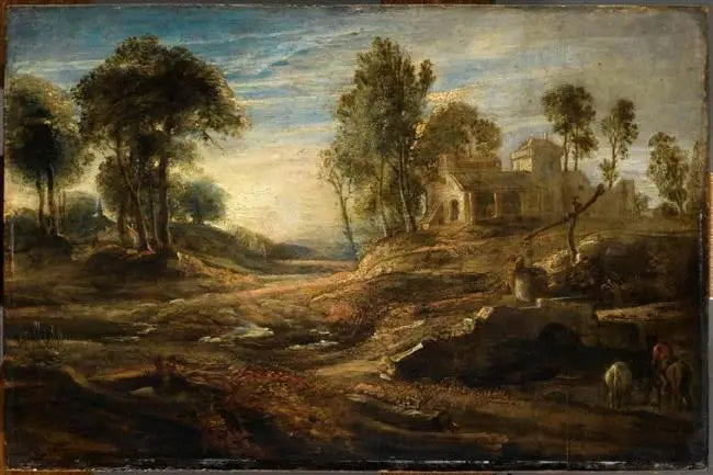 Paisaje con abrevadero - Peter Paul Rubens