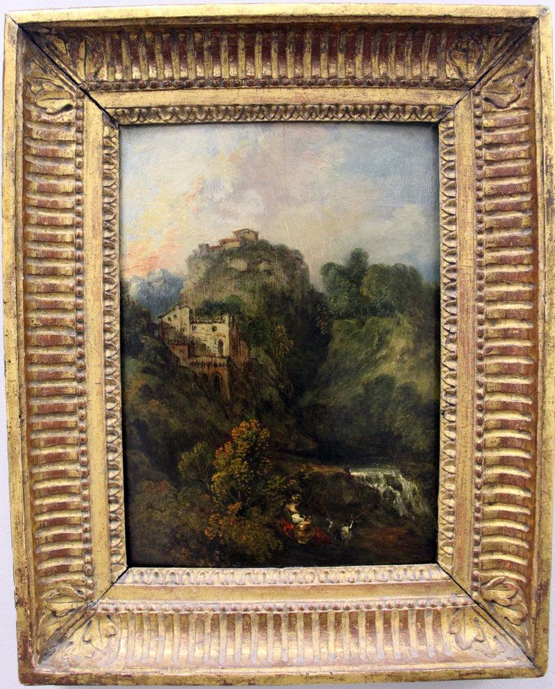 Paisaje con cabra - Antoine Watteau
