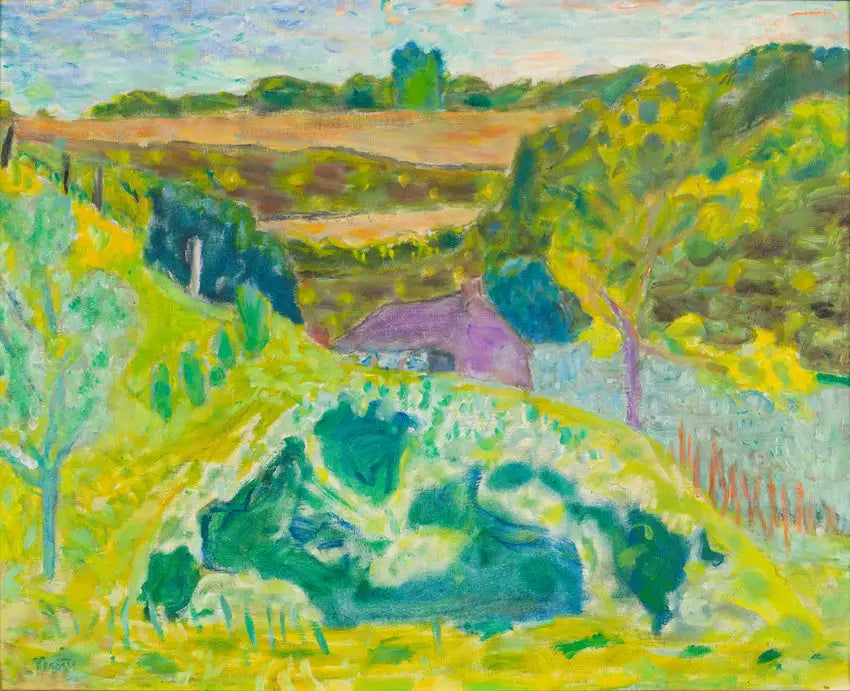 Paisaje en la casa violeta - Pierre Bonnard