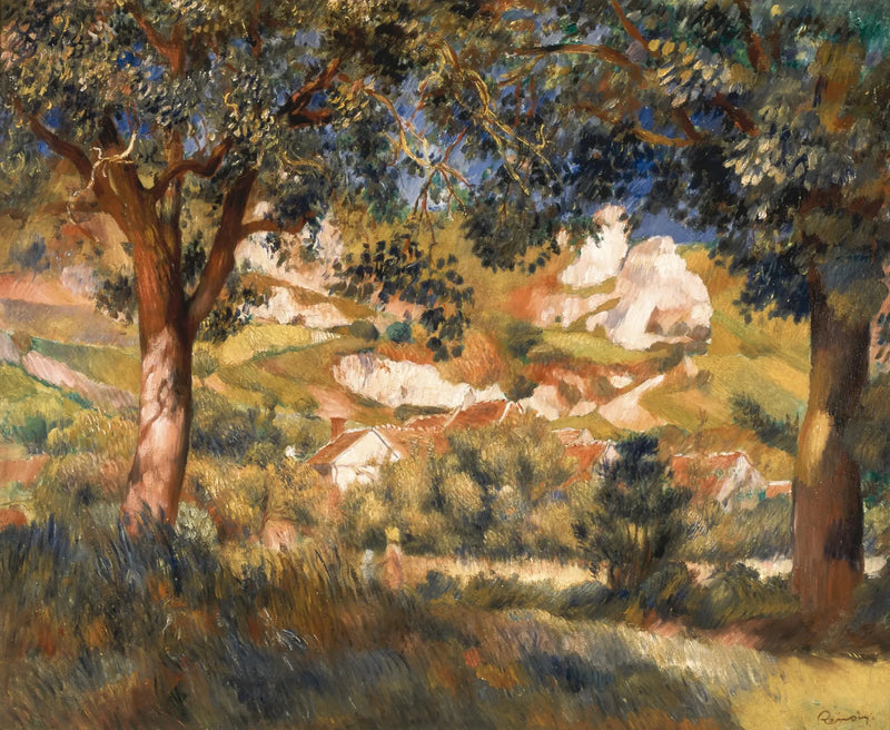 Paisaje en La Roche-Guyon - Pierre-Auguste Renoir