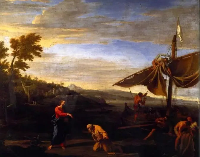 Paisaje con la vocación de San Pedro - Philippe de Champaigne