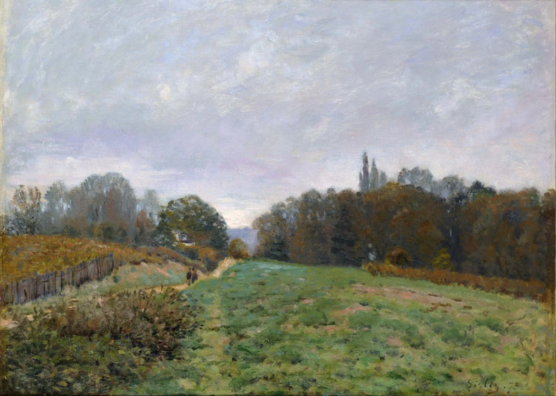 Paisaje en Louveciennes - Alfred Sisley