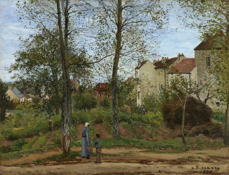 Paisaje en Louveciennes, otoño - Camille Pissarro