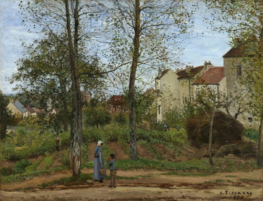 Paisaje en Louveciennes, otoño - Camille Pissarro