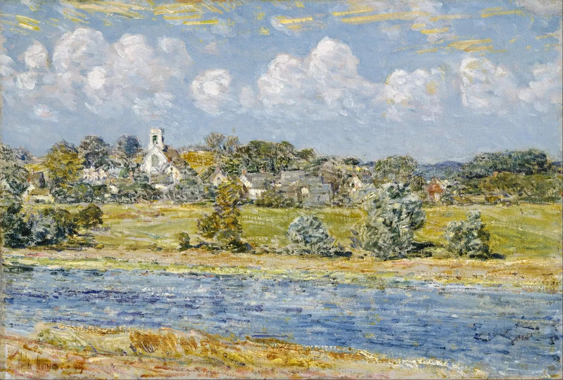 Paisaje en Newfields, New Hampshire - Childe Hassam