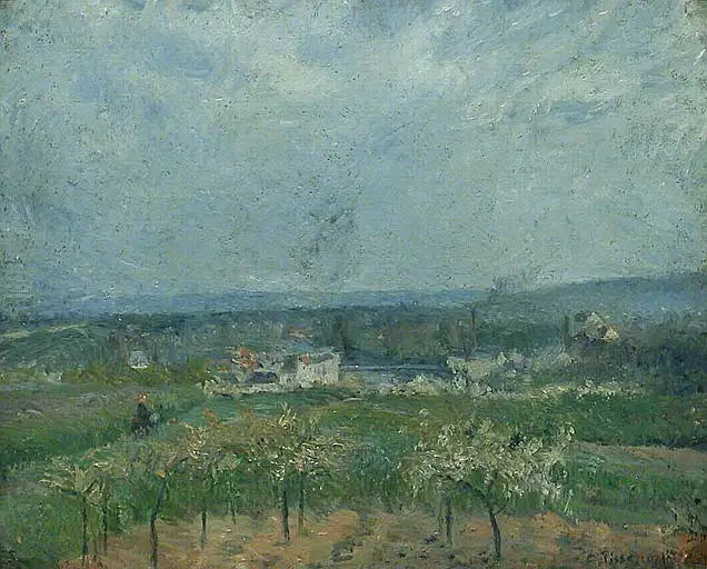 Paisaje en Pontoise - Camille Pissarro