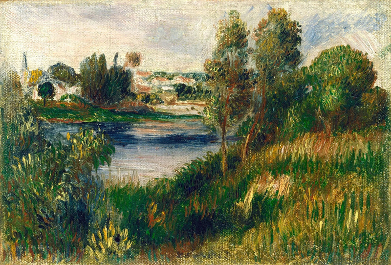 Paisaje en Vétheuil - Pierre-Auguste Renoir