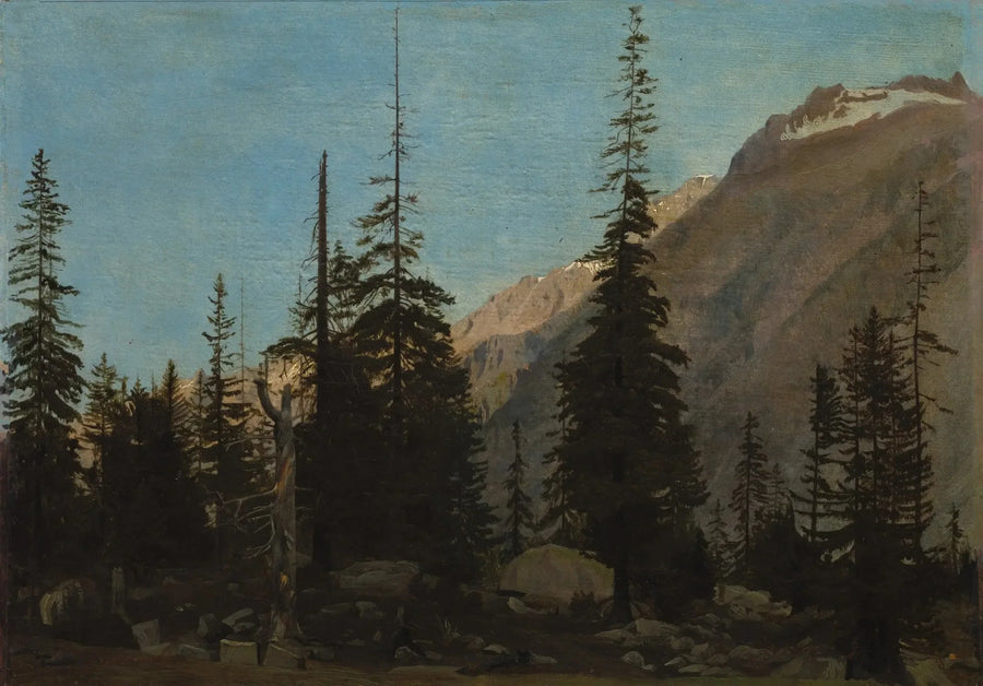 Paisaje alpino: El Handegg, Suiza - Jean-Léon Gérôme